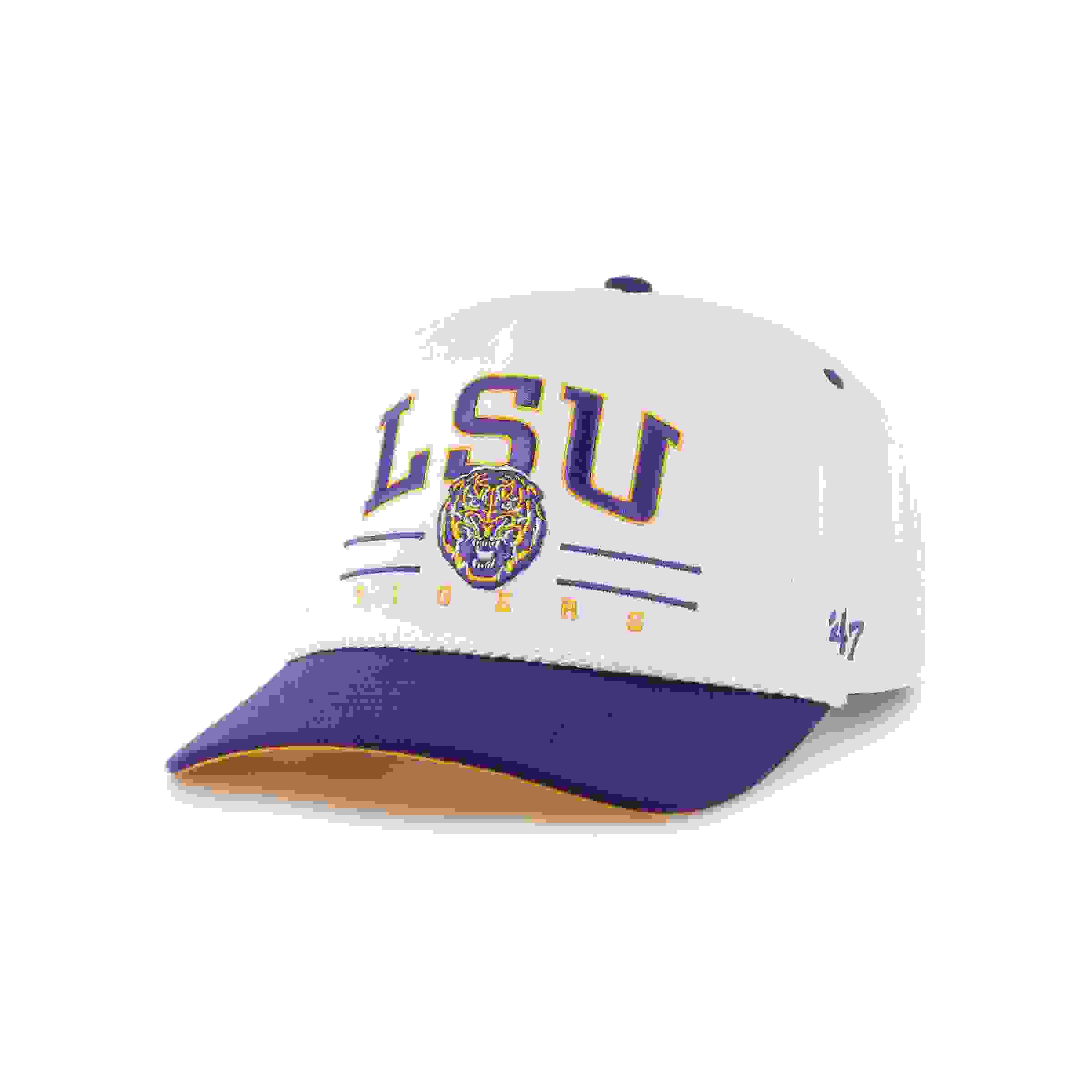 47 LSU Tigers Roscoe Rope Hitch White Snapback Cap